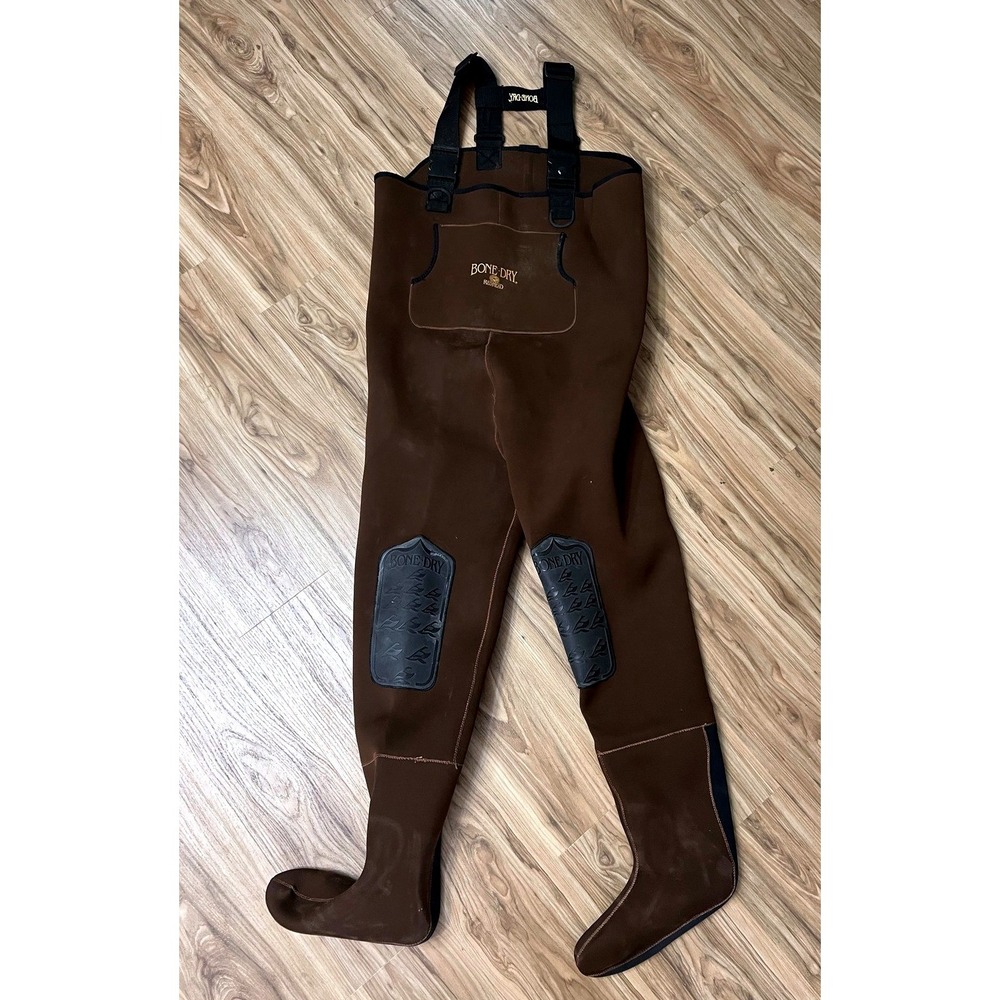 Bone Dry RedHead Chest Waders Large Neoprene  Fishing Hunting Rubber Knee Pads
